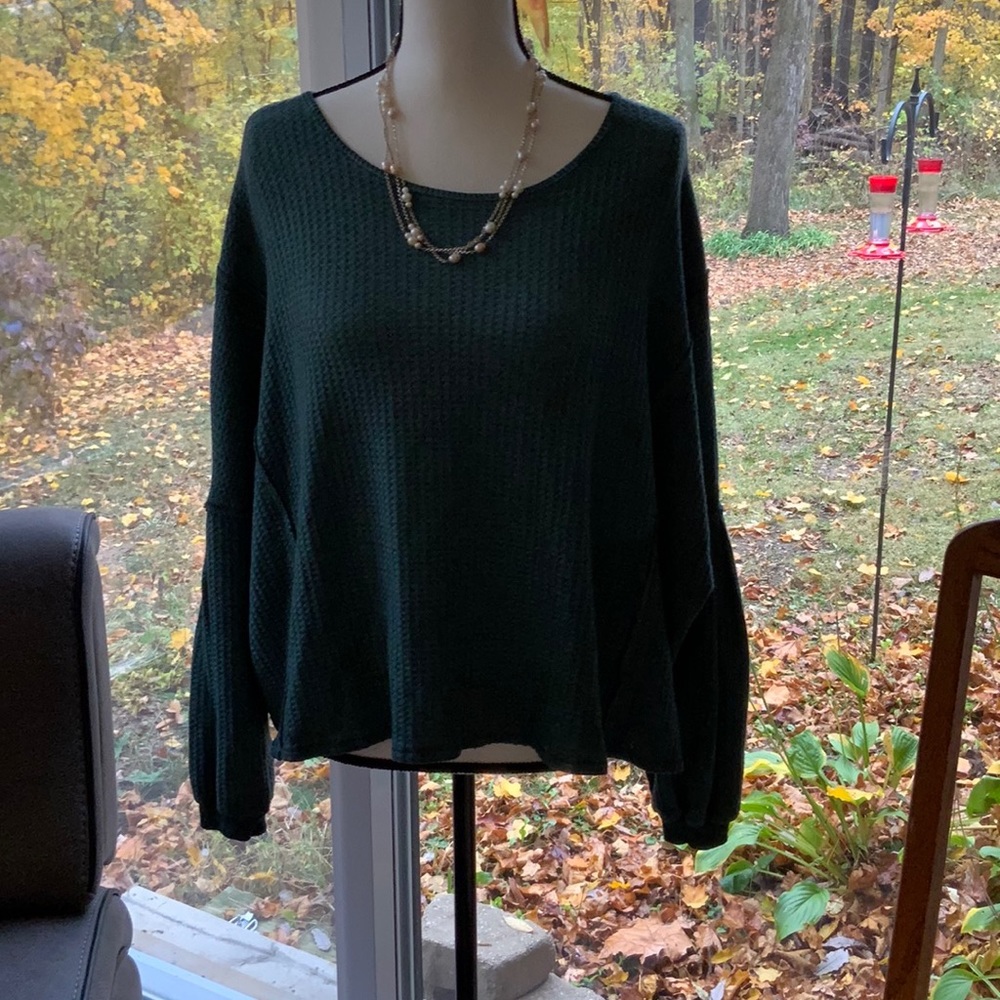 Elan Waffle Blouse - Picture 6 of 7